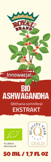 BIO-TROPFEN VON ASHWAGANDHA-EXTRAKT 50 ml - ROYAL BRAND - Biolaboratorium